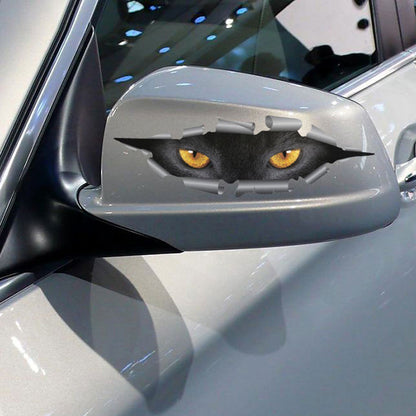 Cool 3D Car Styling Funny Cat Eyes Peeking