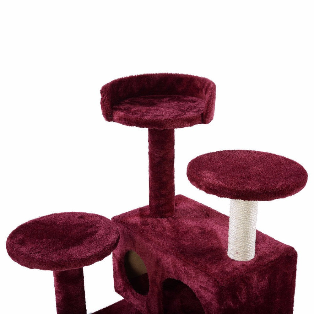 Cat Tree Tower Condo Furniture Scratch pupple img 5