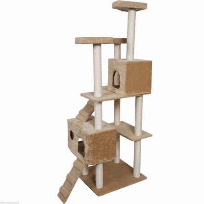 Cat, Kitty Tree house Tower Condo Furniture Scratch img 3