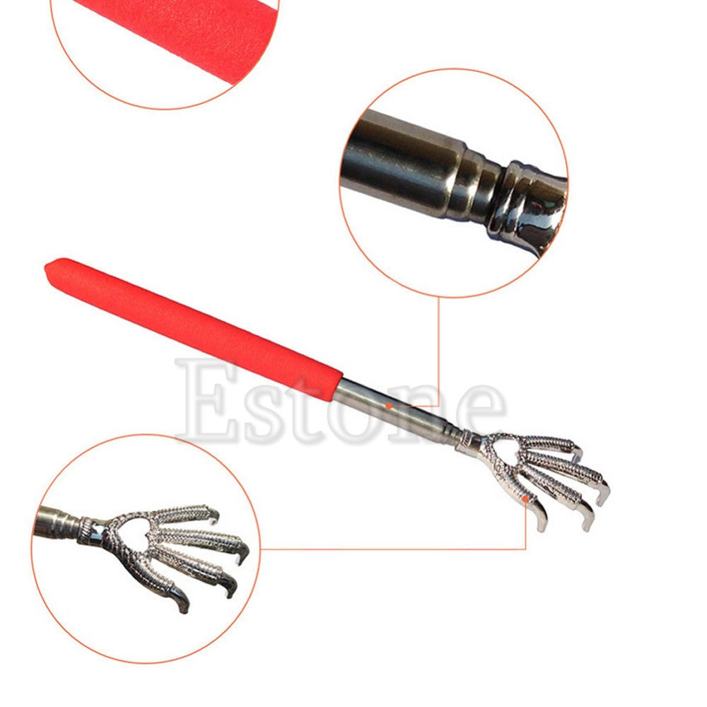 Portable Eagle Claw Telescopic Stainless Ultimate Back Scratcher Extend