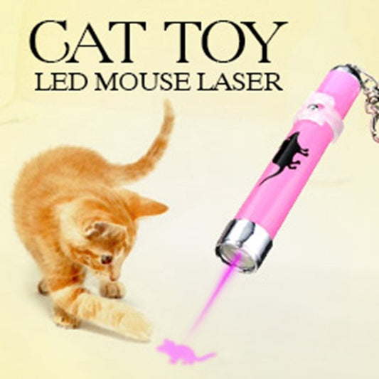 Cat Toy LED Laser Pointer light Pen With  Mouse Shadow