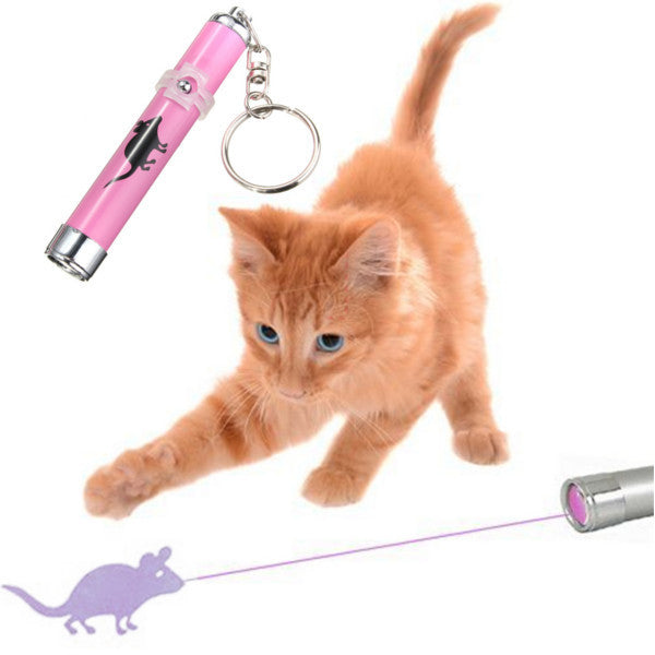 Cat Toy LED Laser Pointer light Pen With  Mouse Shadow