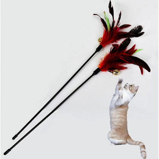 Cat toy Feather Teaser Rod img 1