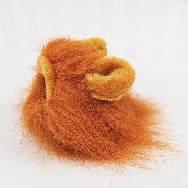 Cat Costume Orange Lion Mane hat for cat img 04