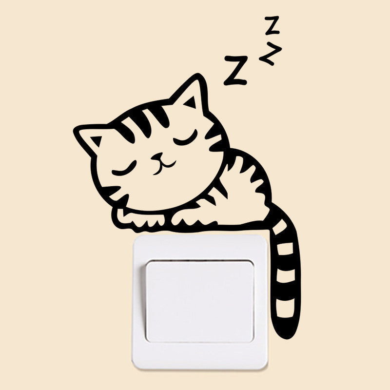 switch stickers Cute Cat  Sleeping