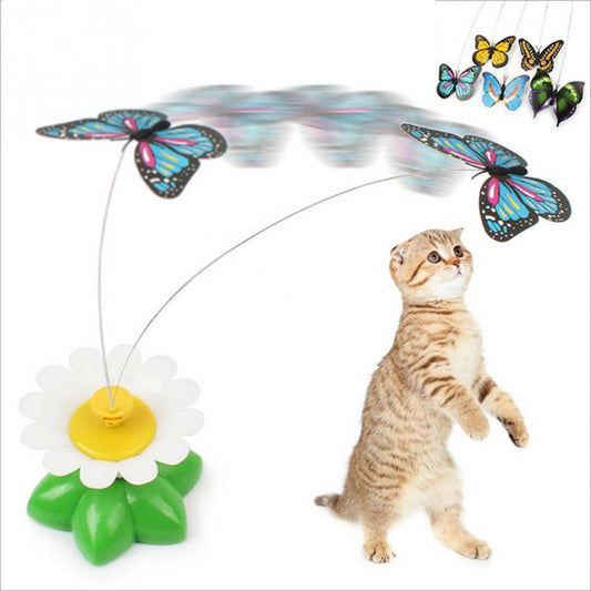 Electric Rotating Butterfly Cat Toy img 1