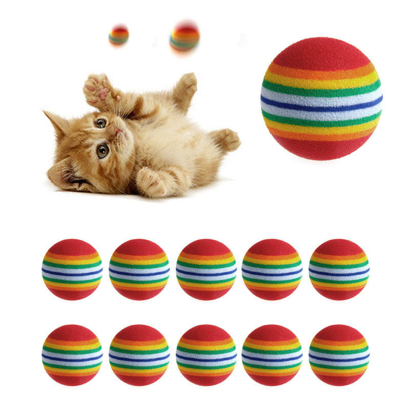 Colorful Cat Toy Ball img 1