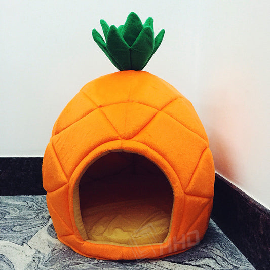 Cute and Soft Pineapple Pet House Bed img 01