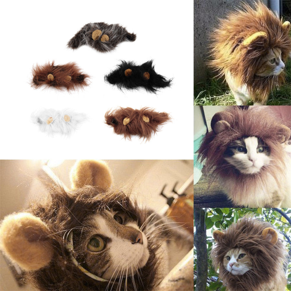 Furry Cat Costume Lion mane for Cat 08