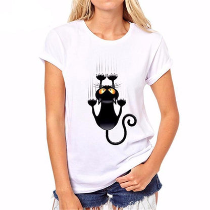 3D Lovely Cat Print T-shirt Size girt for Cat Lovers 3