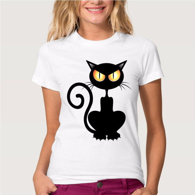 3D Lovely Cat Print T-shirt Size girt for Cat Lovers 7