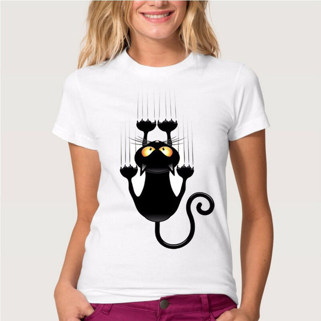 3D Lovely Cat Print T-shirt Size girt for Cat Lovers 8