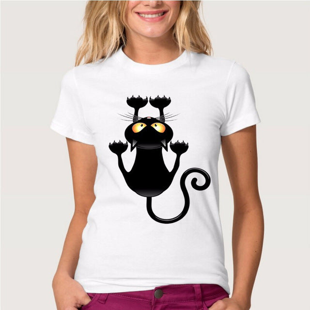 3D Lovely Cat Print T-shirt Size girt for Cat Lovers 5
