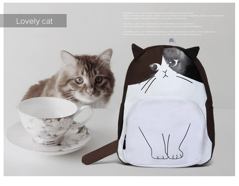 Women Lovely Cat Backpack