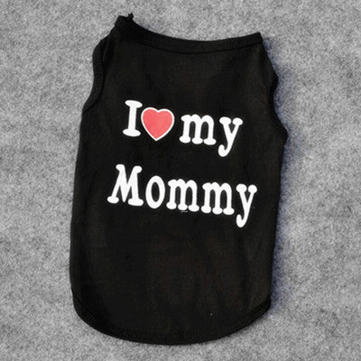 Cute Cat Cotton Shirt Clothing  For Cats Love Mommy Daddy img 10