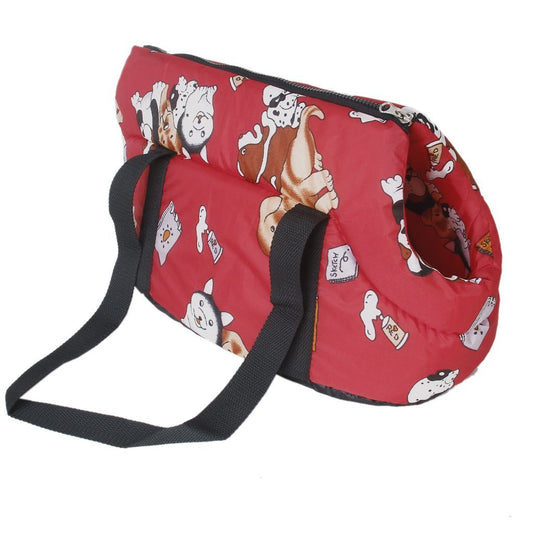 Hot Red soft cat travel bag img 01