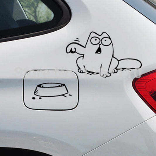 Hungry Simon's Cat Bowl JDM Decal