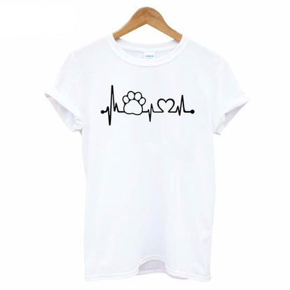 Paw Heartbeat Lifeline dog, cat Women T-shirt img 04