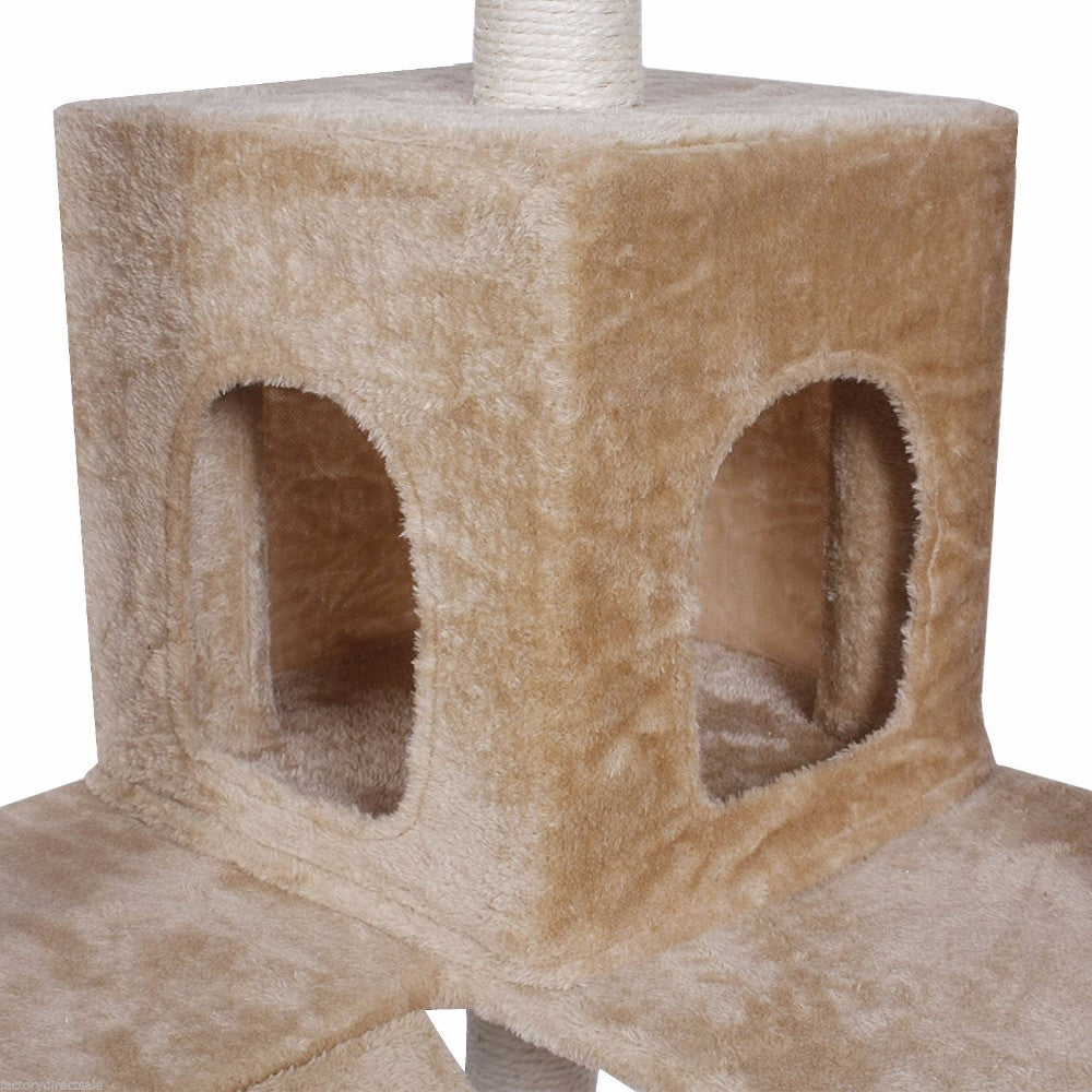 Cat, Kitty Tree house Tower Condo Furniture Scratch img 