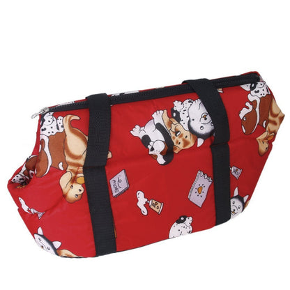 Hot Red soft cat travel bag img 04