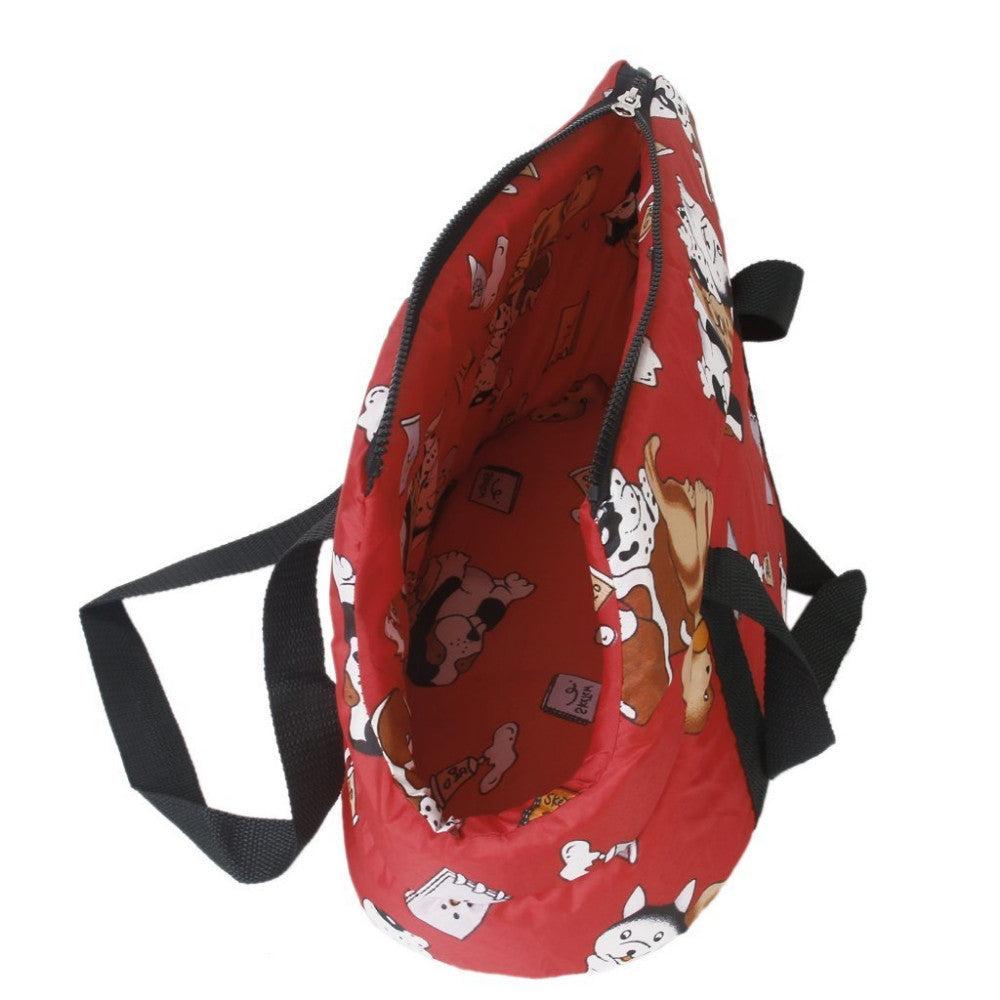 Hot Red soft cat travel bag img 03