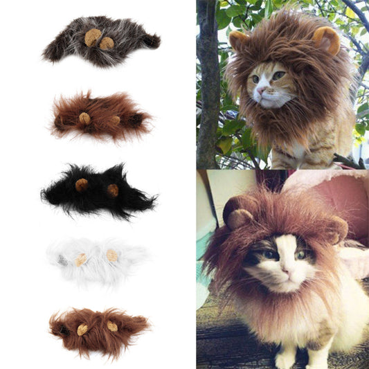 Furry Cat Costume Lion mane for Cat  01
