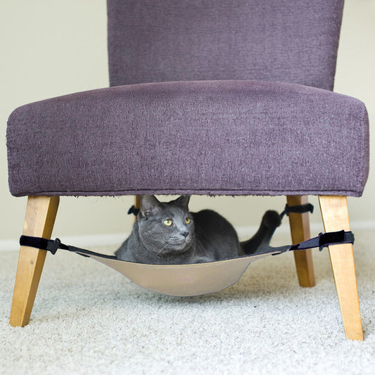 New Cat Hammock under Chair - table