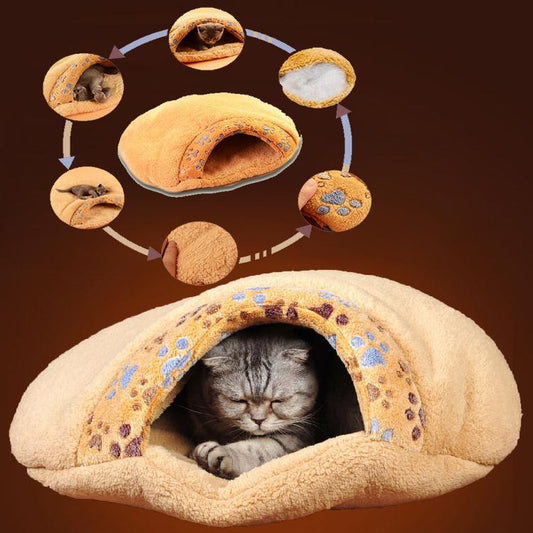 Cat Puppy Sleeping Bag Warm Cat Nest Bed Indoor img 01